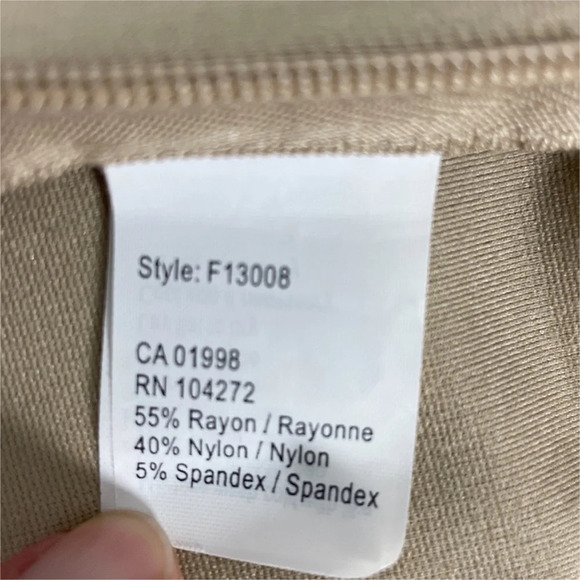 Spanner Women’s Trousers Pants Taupe Stretch Sz 14 Neutral Career Wear Comfort - Picture 7 of 11